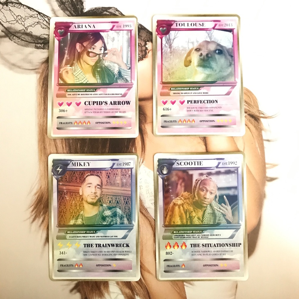Ariana Grande & Social House Trading Card set